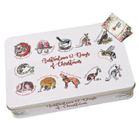 Banksia Red '12 Days Of Christmas' Tin Contains Butter Shortbread Fingers Collectable Tin