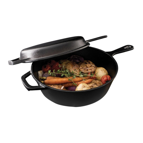 Pyrolux Two Piece Cast Iron Duo Cookware