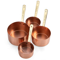 Academy Copper Plated Measuring Cups and Spoons