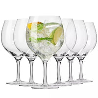 Krosno 6 piece Gin & Tonic Balloon Glasses