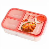 LocknLock To-Go 3 Compartment Lunch Box with Mini Sauce Pot