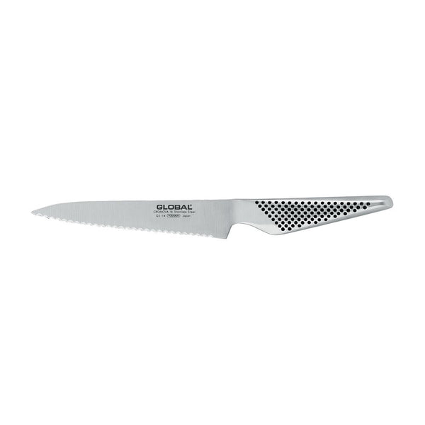 Global Utility Knife 15cm Scalloped Edge (GS-14)