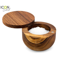 Icon Chef Salt Pig Acacia Wood